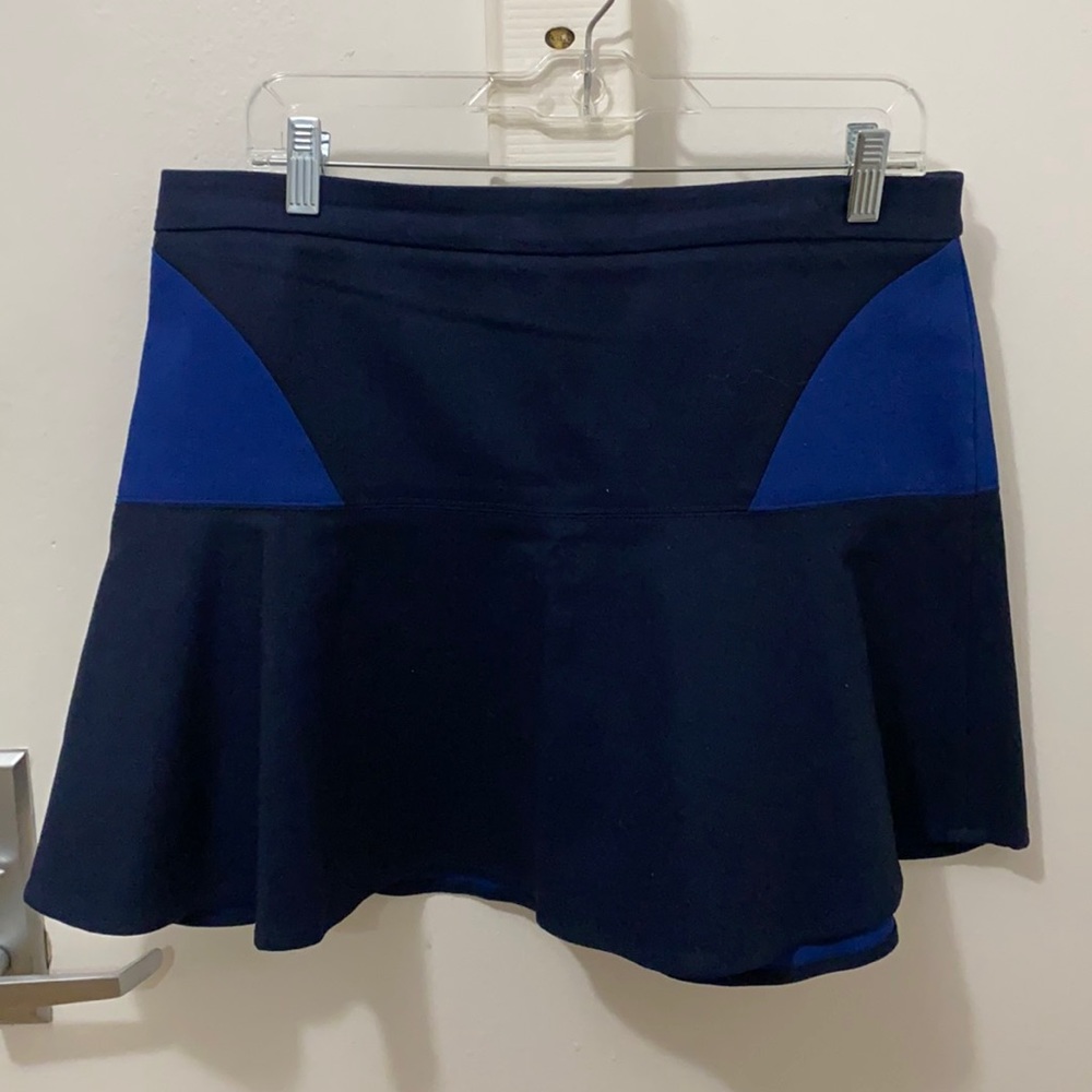 Color block Trumpet skirt